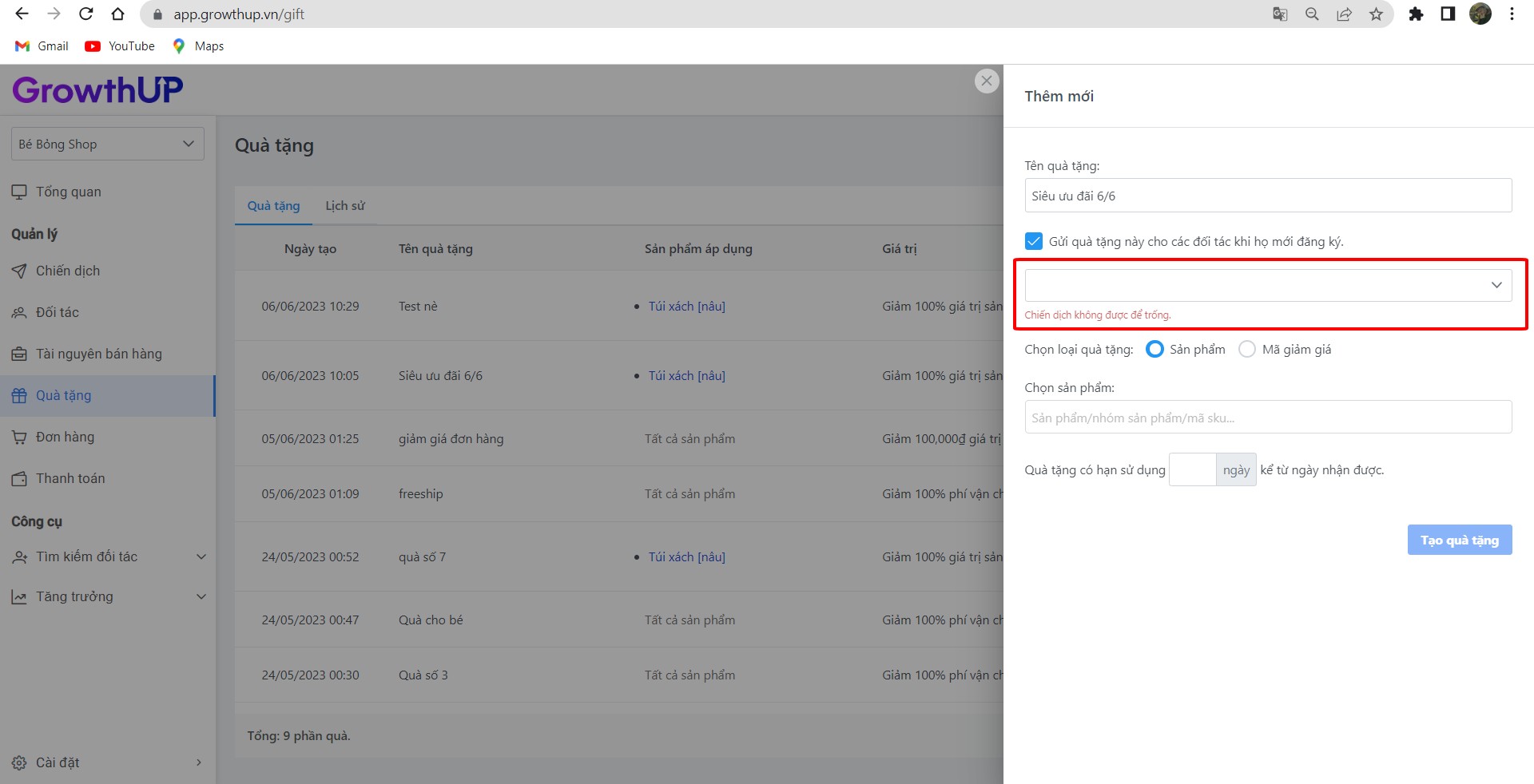 Tạo quà tặng thu hút đối tác đăng ký 1 50dc74932b8a3cc7dc6afb6381ae8300 GrowthUP.vn
