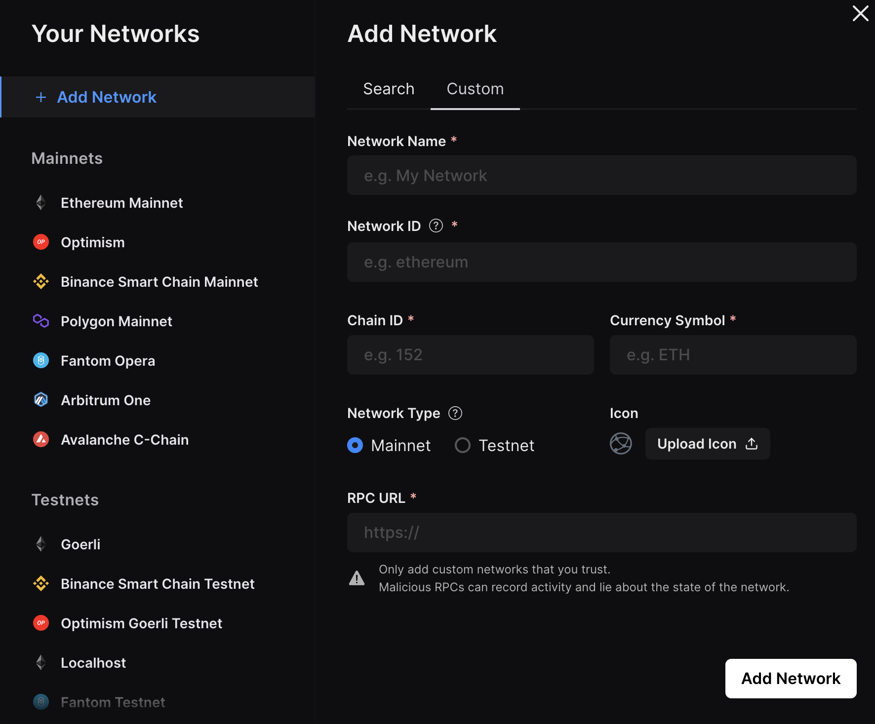 Add support for Reef | thirdweb
