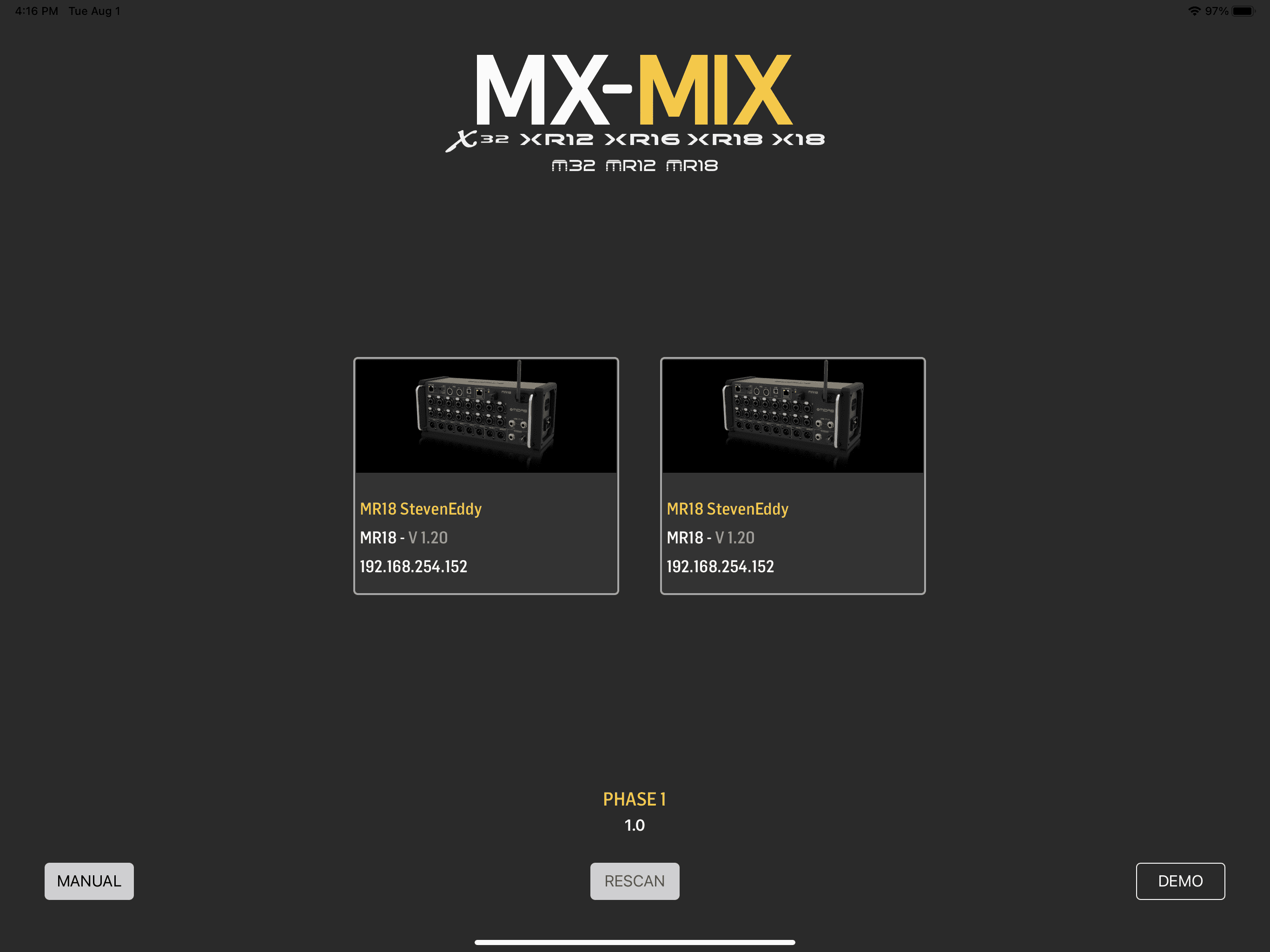MX MIX Log In Concern | Behringer