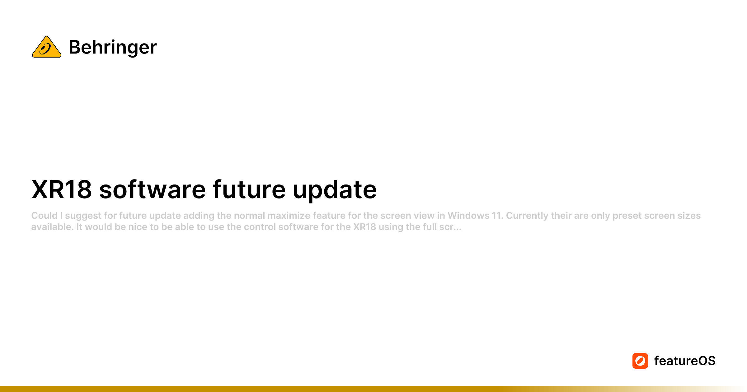 XR18 Software Future Update Behringer Xr18 Software Future Update Behringer