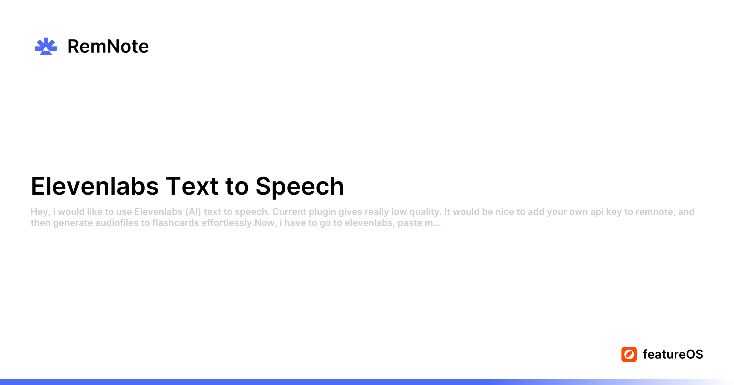 Elevenlabs text to speech remnote