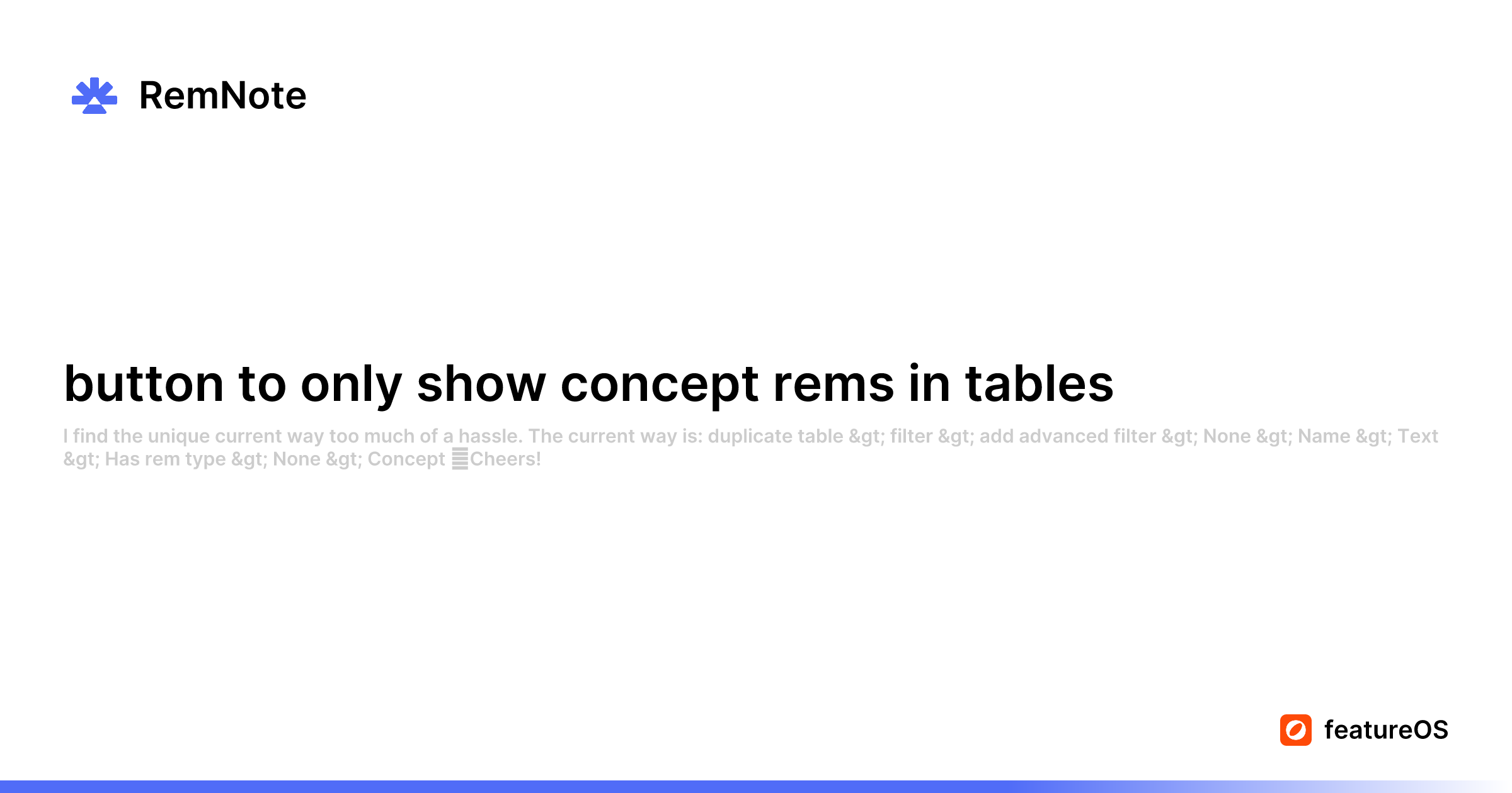 button to only show concept rems in tables RemNote